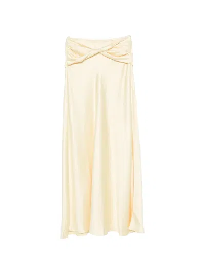 Arcina Ori Andi Twisted-waist Maxi Skirt In Neutral