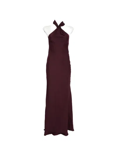 Arcina Ori Avaline Dress Plum In Burgundy