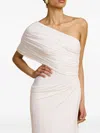 Arcina Ori Chantal Asymmetric One-shoulder Gown Dress In White