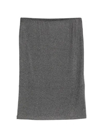 Arcina Ori Clara Skirt Chrome Metallic In Gray
