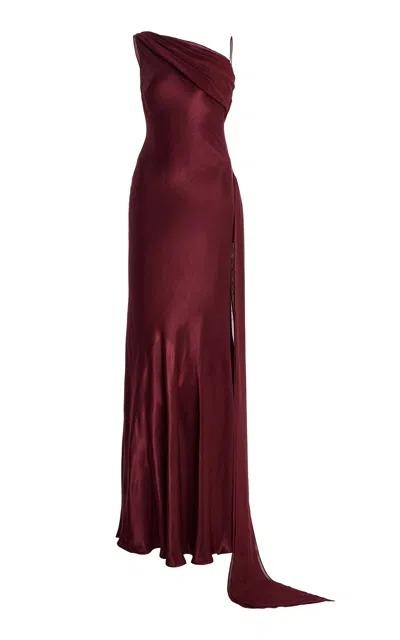 Arcina Ori Exclusive Helena Satin Maxi Dress In Red