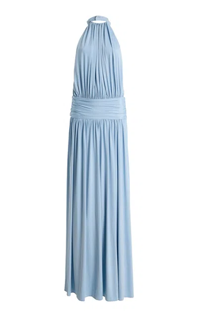 Arcina Ori Exclusive Santina Crepe Maxi Dress In Blue