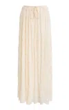 Arcina Ori Juliette Ruched Maxi Skirt In Neutral