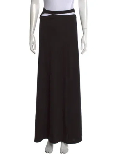 Pre-owned Arcina Ori Long Skirt In Black