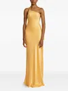 Arcina Ori Monique Asymmetric Maxi Dress In Yellow