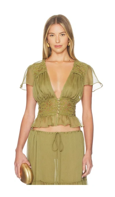 Arcina Ori Sabrina Top In Green