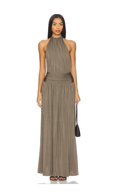 Arcina Ori Satina Dress In Brown