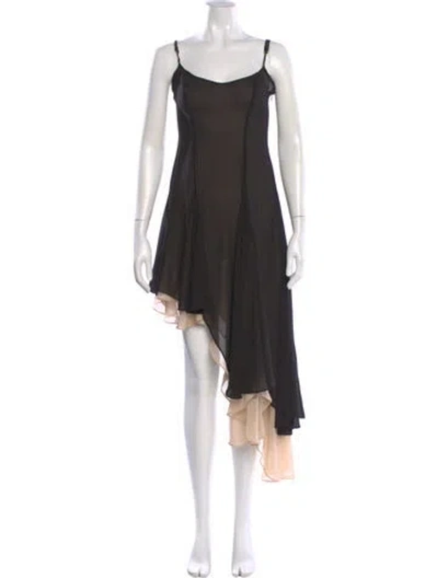 Pre-owned Arcina Ori Scoop Neck Knee-length Dress