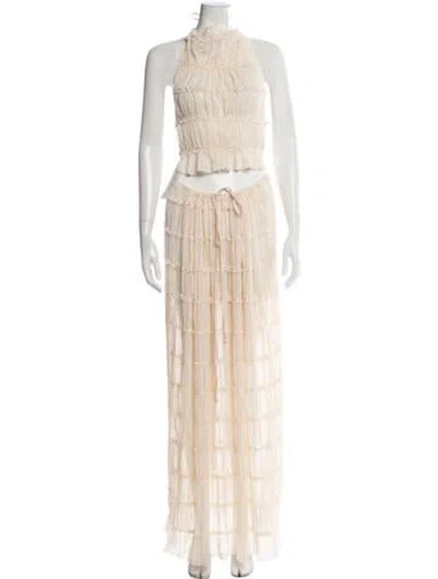 Pre-owned Arcina Ori Skirt Set W/ Tags In Neutrals