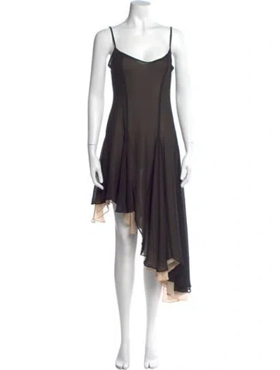 Pre-owned Arcina Ori Square Neckline Mini Dress W/ Tags In Black