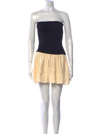 Pre-owned Arcina Ori Strapless Mini Dress W/ Tags In Neutrals