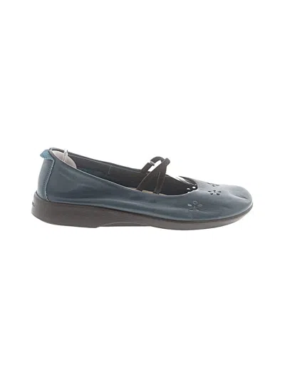 Pre-owned Arcopedico Flats In Teal