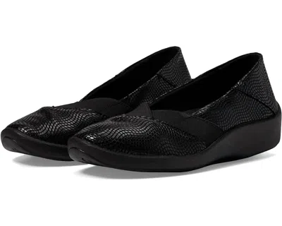 Arcopedico Gemini Flat Loafer In Creative Black In Multi