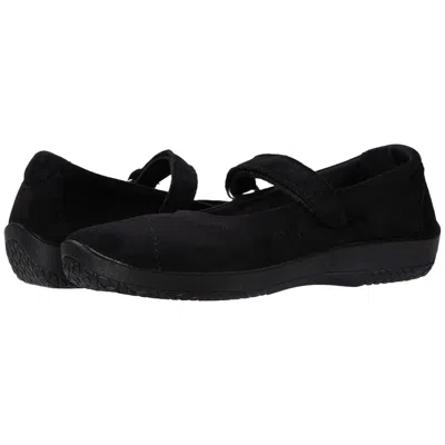 Arcopedico L18 Mary Jane Women's Black Faux Suede Casual Shoes Hawk2866