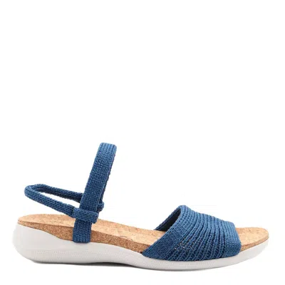 Arcopedico Women's Arenal Sandal In Knit Bue Jeans In Blue