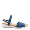 Arcopedico Women's Arenal Sandal In Knit Bue Jeans In Multi