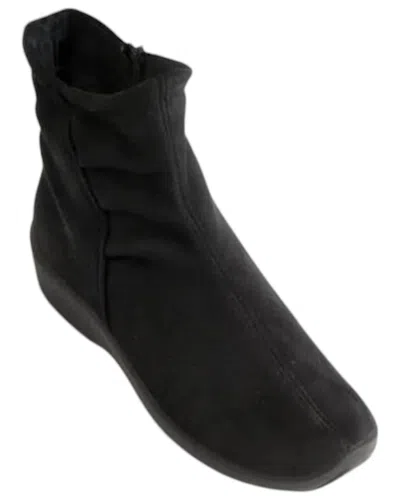 Arcopedico Women's Half Soft Booties In Blk Suede In Multi
