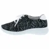 Arcopedico Women's L76 Lightweight Lace-up Sneaker In Black, White In Multi