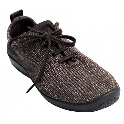 Arcopedico Women's Ls Knitted Sneakers In Brown Starry In Multi
