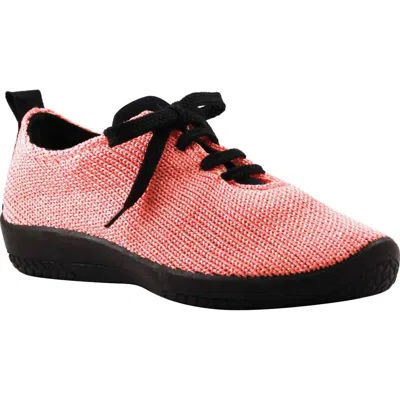 Arcopedico Women's Ls Knitted Sneakers In Salmon In Multi