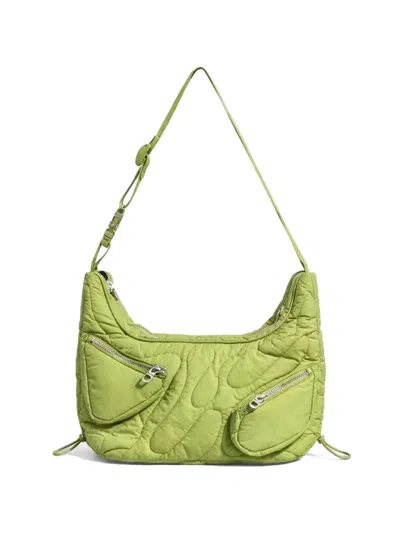 Arcs X Octi Little Hey Quilted Shoulder Bag In Green