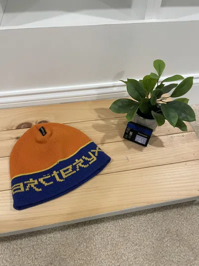 Pre-owned Arc'teryx 2001 Script Beanie Toque Japan Sea/solar
