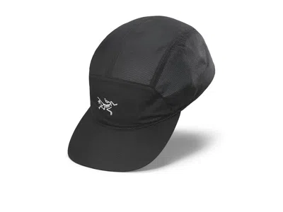 Arc'teryx Aerios 5 Panel Cap Traditional Hats Black/arctic Silk: Sm/md
