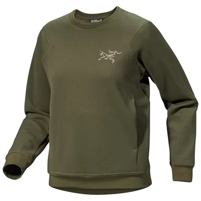 Arc'teryx Aestas Sweatshirt Women's Green Fleece Long Sleeve Pullover Gbo1976