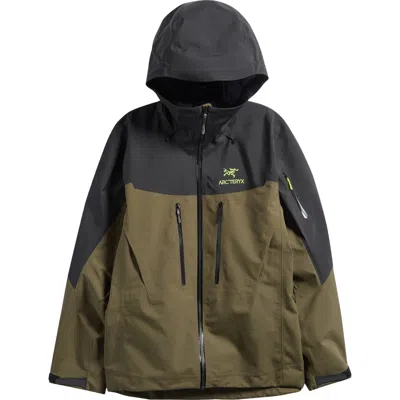 Arc'teryx Alpha Sv Waterproof Jacket In Brown