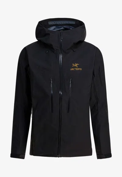 Arc'teryx Alpha Sv Windbreaker Jacket In Black