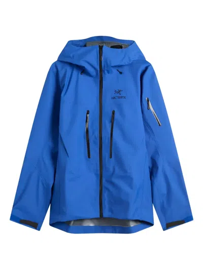 Arc'teryx Alpha Sv Zip-fastening Jacket In Blue