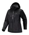 Arc'teryx Alpha Sv Zippered Casual Jacket In Black