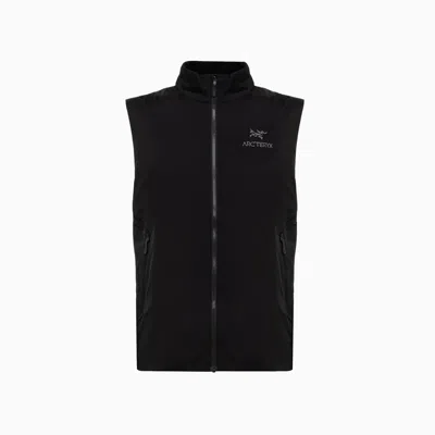 Arc'teryx Arcteryx Mens Black Atom Brand-print Regular-fit Shell Gilet