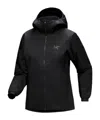 Arc'teryx Atom Hooded Casual Jacket In Black