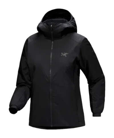 Arc'teryx Atom Hooded Casual Jacket In Black
