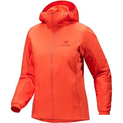 Arc'teryx Atom Hooded Jacket In Orange