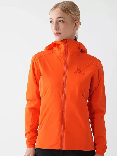 Arc'teryx Atom Hoody Womens Solaris Insulated Long Sleeve Full Zip Ups767 In Orange