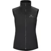 Arc'teryx Atom Vest Womens Black Full Zip Pockets Nylon Performance Gbo207 In Black