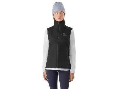 ARC'TERYX ATOM VEST WOMENS BLACK FULL ZIP POCKETS NYLON PERFORMANCE GBO203