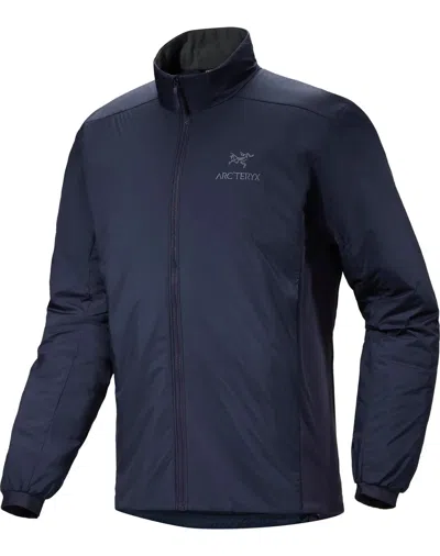 Arc'teryx Atom X000007349 Mens Black Sapphire Full Zip Insulated Jacket Gbo5 In Blue