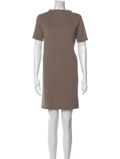 Pre-owned Arc'teryx Bateau Neckline Mini Dress In Neutral