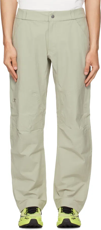 Arc'teryx Beige Cronin Cotton Trousers In Brown