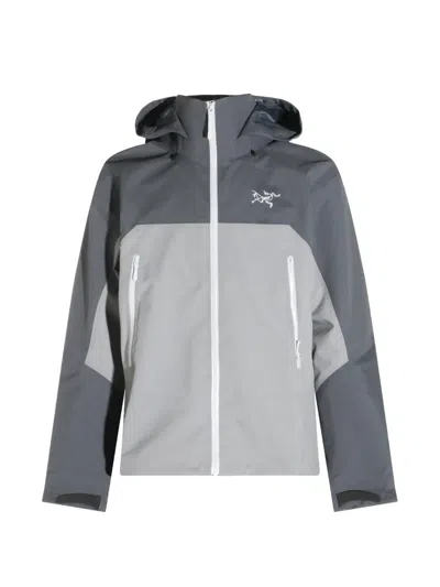 Arc'teryx Beta Ar Hooded Jacket In Gray