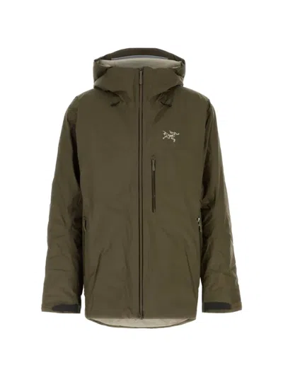 Arc'teryx Beta Hooded Padded Jacket In Green