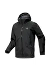Arc'teryx Beta Hooded Windbreakers Jacket In Black