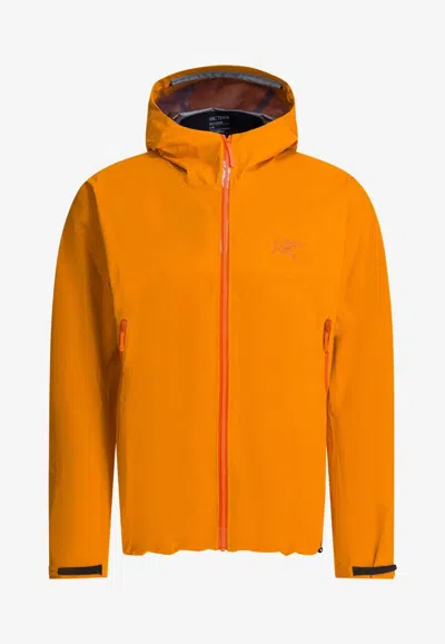 Arc'teryx Beta Technical Hooded Jacket In Orange