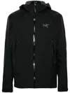 Arc'teryx Beta Waterproof Hooded Jacket In Black