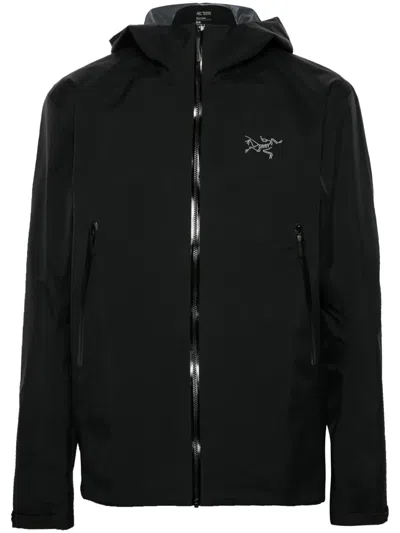 Arc'teryx Beta Waterproof Hooded Jacket In Black