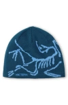 Arc'teryx Bird Head Merino Wool Blend Beanie In Blue