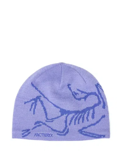 Arc'teryx Bird Head Pattern Beanie In Purple